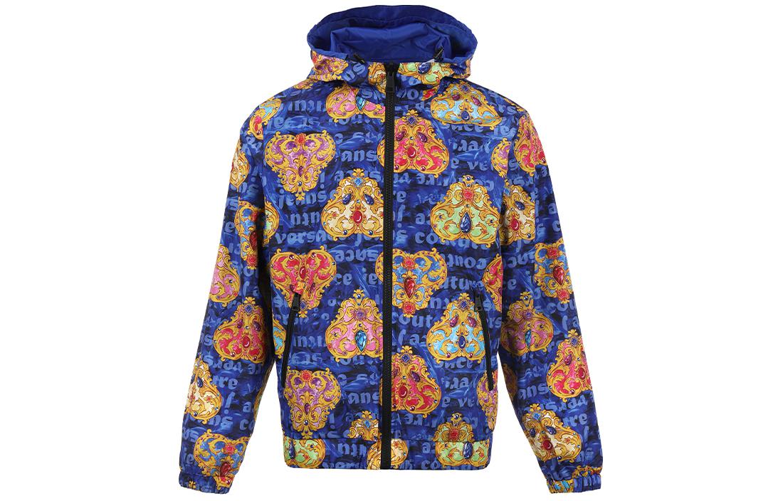 VERSACE JEANS COUTURE SS24 Reversible Logo Print Hooded Jacket Blue Men’s 76GAS405-CQ01S-205 圖 2