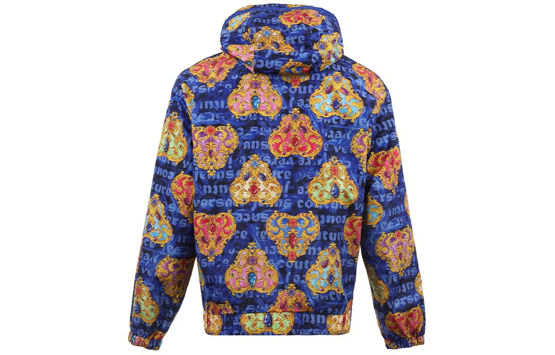 VERSACE JEANS COUTURE SS24 Reversible Logo Print Hooded Jacket Blue Men’s 76GAS405-CQ01S-205 圖 3