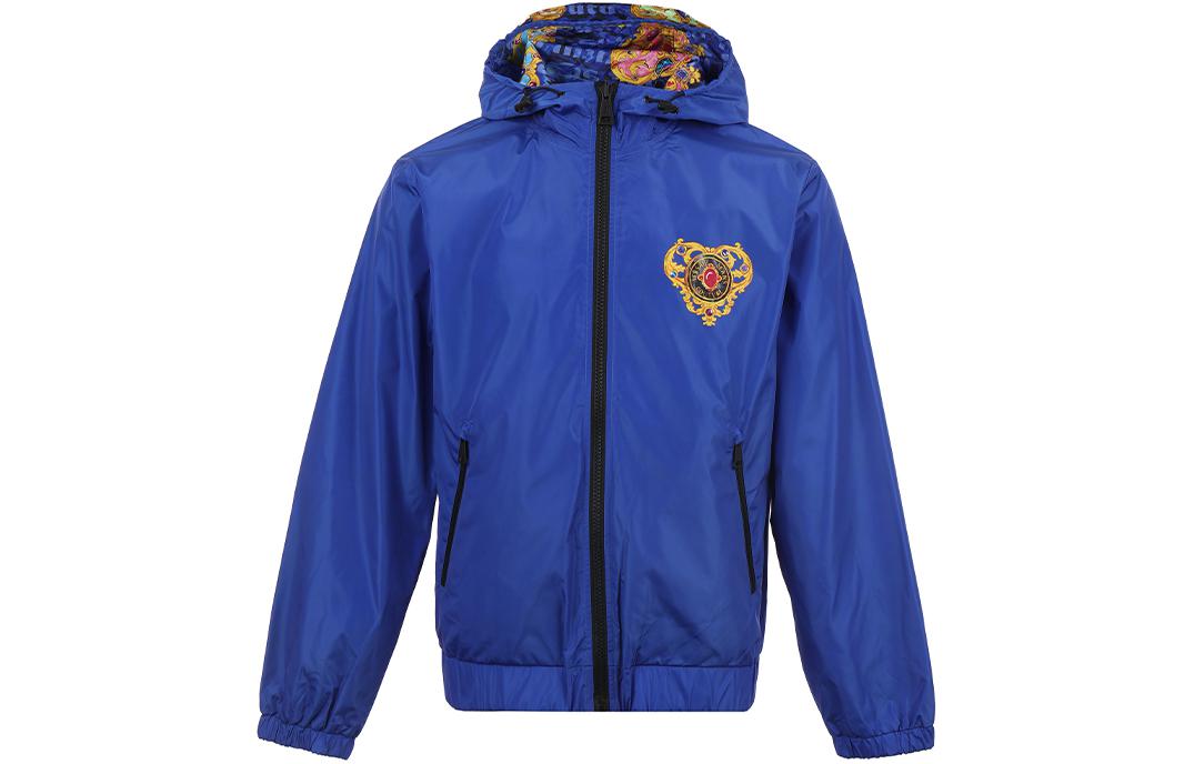 VERSACE JEANS COUTURE SS24 Reversible Logo Print Hooded Jacket Blue Men’s 76GAS405-CQ01S-205 圖 4