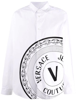 VERSACE JEANS COUTURE Baju Lengan Panjang Loose Fit V-Logo Putih Lelaki 71GAL2R4-CN002-003 Buy VERSACE JEANS COUTURE Baju Lengan Panjang Loose Fit V-Logo Putih Lelaki 71GAL2R4-CN002-003