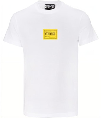 VERSACE JEANS COUTURE Baju Logo Putih Kapas Koleksi SS21. 71GAHT08-CJ00T-003 Order VERSACE JEANS COUTURE Baju Logo Putih Kapas Koleksi SS21. 71GAHT08-CJ00T-003