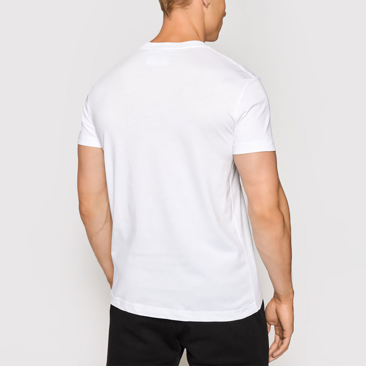 Details for VERSACE JEANS COUTURE Baju Logo Putih Kapas Koleksi SS21. 71GAHT08-CJ00T-003