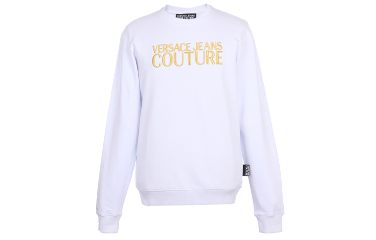 Order VERSACE JEANS COUTURE 白色刺繡Logo長袖運動衫 B7GUA714-36604-003