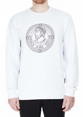 VERSACE JEANS COUTURE 白色圖案印花長袖休閒運動衫 B7GUA7F9-36604-003 Shop VERSACE JEANS COUTURE 白色圖案印花長袖休閒運動衫 B7GUA7F9-36604-003