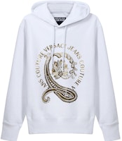 VERSACE JEANS COUTURE White Logo Print Long Sleeve Sweatshirt B7GZA7EC-30310-K41 VERSACE JEANS COUTURE White Logo Print Long Sleeve Sweatshirt B7GZA7EC-30310-K41