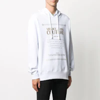 Lookbook VERSACE JEANS COUTURE 白色金標印花長袖運動衫 B7GZA7TP-30318-K41