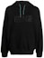 Order VERSACE JEANS FW22 Black Logo Embroidered Drawstring Hoodie 73GAIT1-3CF00T-899