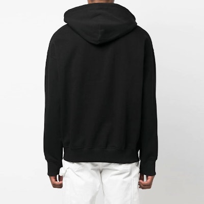 VERSACE JEANS FW22 Black Logo Embroidered Drawstring Hoodie 73GAIT1-3CF00T-899 Shop VERSACE JEANS FW22 Black Logo Embroidered Drawstring Hoodie 73GAIT1-3CF00T-899