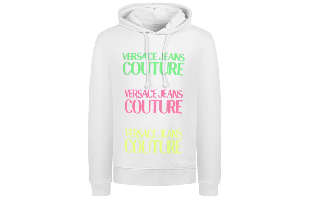 VERSACE JEANS FW22  White Hoodie with Colorful Letter Print. B7GZA7TR-30318-003 圖 2