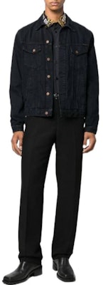 Camisa Negra de Manga Larga VERSACE JEANS FW22 con Cuello Estampado con Logo. 73GAL2-SB0850-6899 Shop Camisa Negra de Manga Larga VERSACE JEANS FW22 con Cuello Estampado con Logo. 73GAL2-SB0850-6899