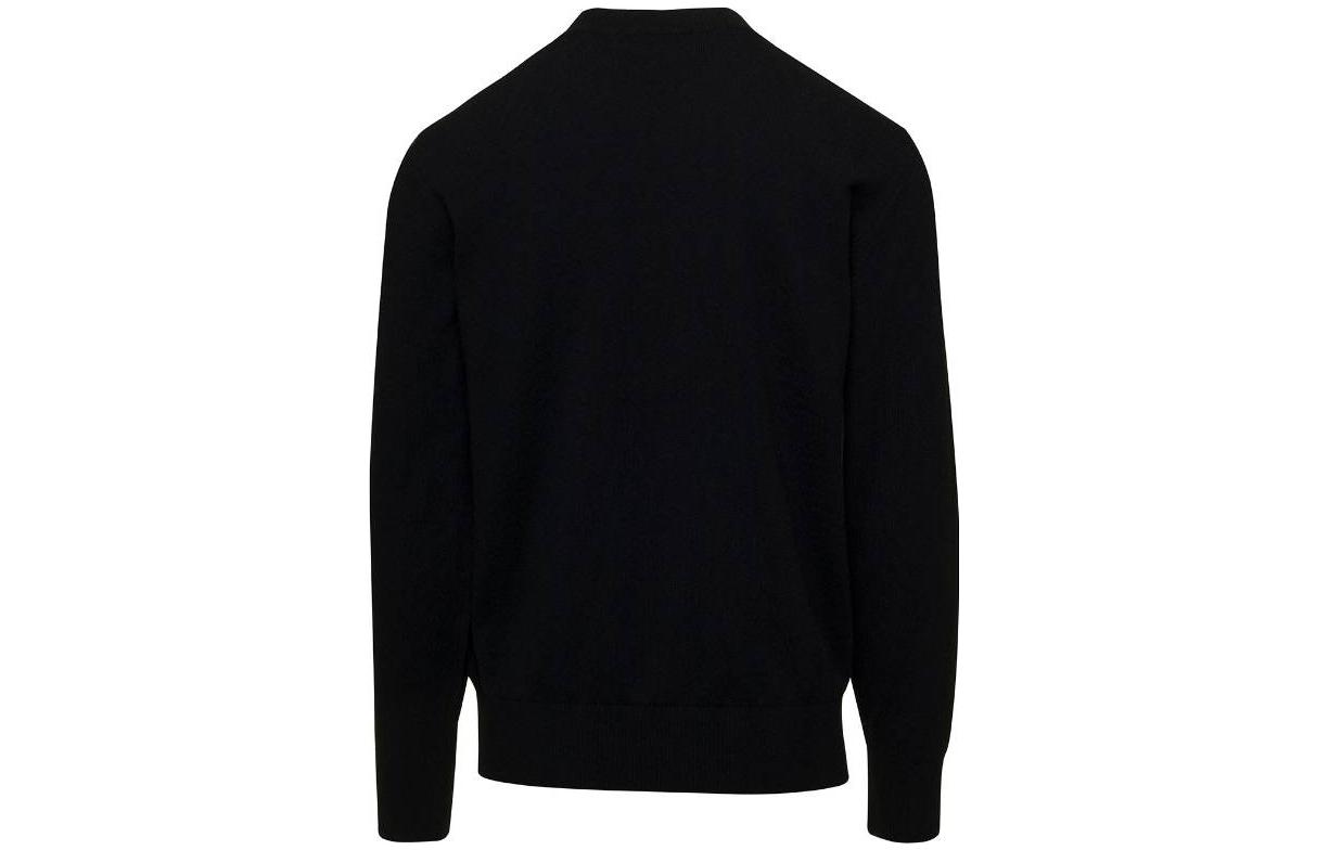 VERSACE JEANS FW23  Black Crewneck Sweatshirt with Letter Print. 75GAFM01-CM31H-A0E 圖 3