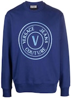 VERSACE JEANS FW23 Logo Print Crewneck Long Sleeve Sweatshirt. 75GAIT04-CF06T-238 VERSACE JEANS FW23 Logo Print Crewneck Long Sleeve Sweatshirt. 75GAIT04-CF06T-238