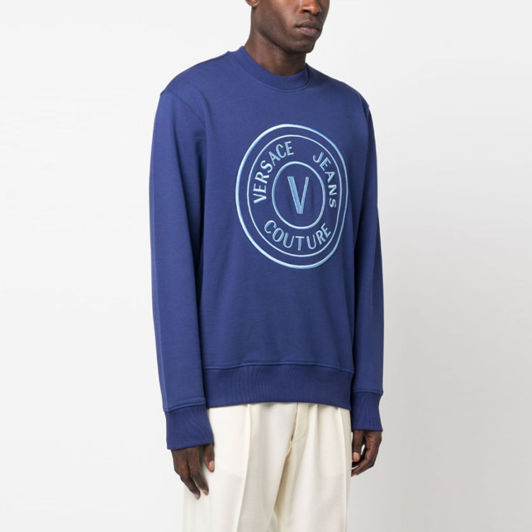 VERSACE JEANS FW23  Logo Print Crewneck Long Sleeve Sweatshirt. 75GAIT04-CF06T-238 圖 5