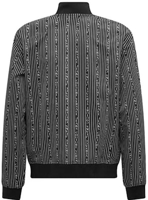 VERSACE JEANS FW23 Multi-Color Striped Logo Print Long Sleeve Jacket 75GAI300-FS112-899 Lookbook VERSACE JEANS FW23 Multi-Color Striped Logo Print Long Sleeve Jacket 75GAI300-FS112-899