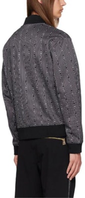 VERSACE JEANS FW23 Multi-Color Striped Logo Print Long Sleeve Jacket 75GAI300-FS112-899 Purchase VERSACE JEANS FW23 Multi-Color Striped Logo Print Long Sleeve Jacket 75GAI300-FS112-899