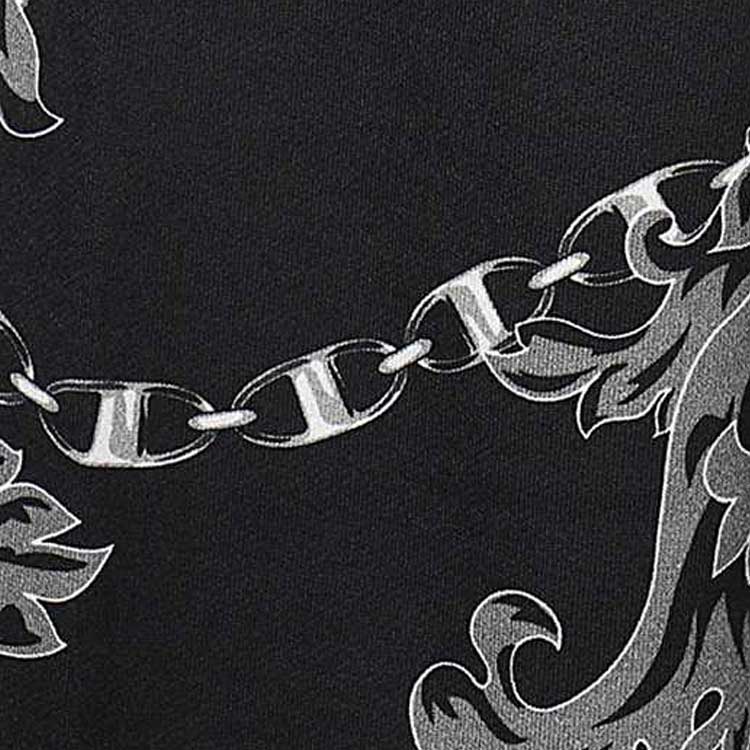 VERSACE JEANS FW23 Baroque Print Crewneck Sweatshirt  Black 75GAI3R0-FS102-899 圖 4