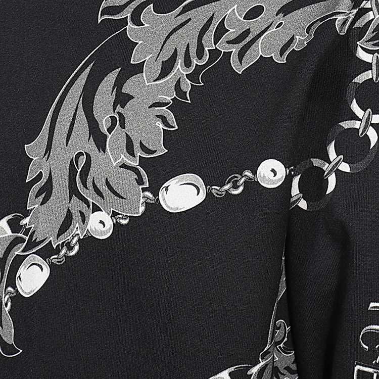 VERSACE JEANS FW23 Baroque Print Crewneck Sweatshirt  Black 75GAI3R0-FS102-899 圖 7