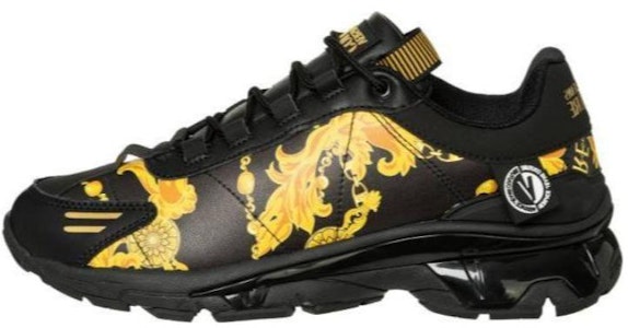 范思哲牛仔低帮鞋 '黑色皮革' 75YA3SO2-ZP306_G89 Buy 范思哲牛仔低帮鞋 '黑色皮革' 75YA3SO2-ZP306_G89