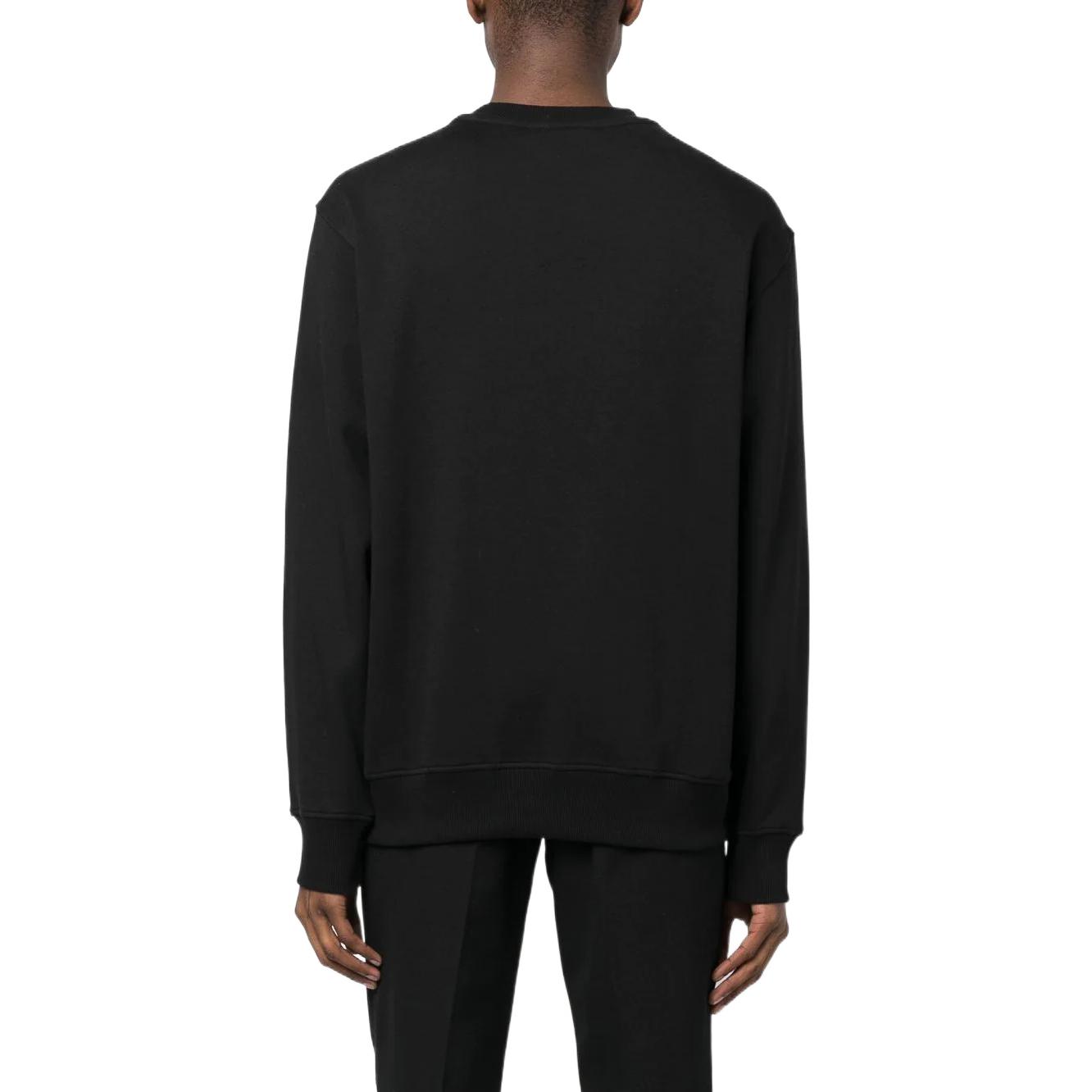 VERSACE JEANS SS23  Black Crewneck Logo Print Pullover Sweatshirt. 74GAIT11-CF01O-G89 圖 4