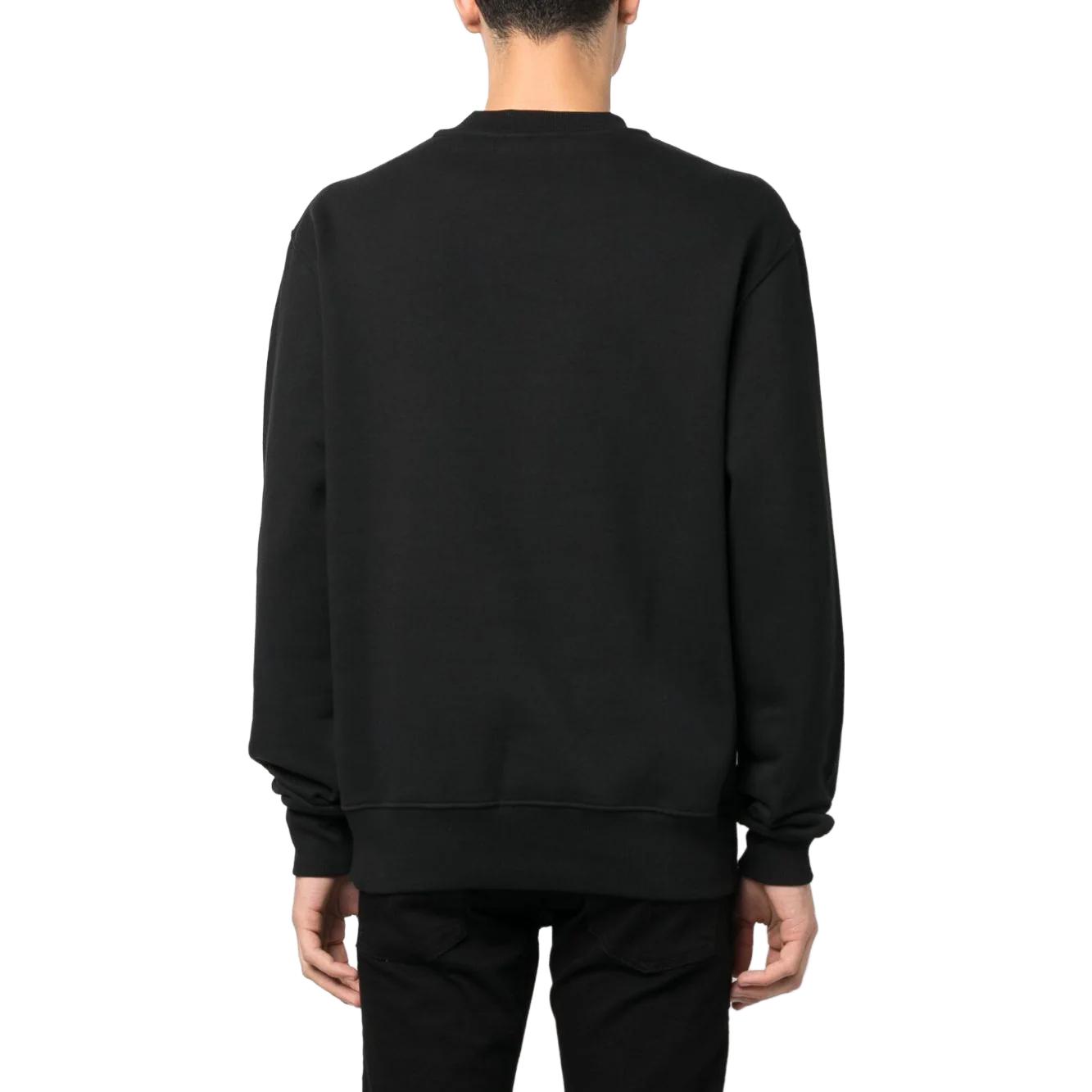 VERSACE JEANS SS23  Black Graphic Print Long-Sleeve Loose Sweatshirt. 75GAIE01CF02E 圖 5