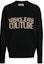 Buy VERSACE JEANS SS23 Black Letter Logo Print Crewneck Sweater. 74GAFM01-CM06H-K42