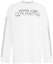 Order VERSACE JEANS SS23 White Logo Print Crewneck Long Sleeve T-Shirt. 75GAHF0-3CJ00-F003