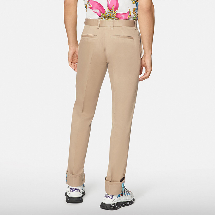 Purchase VERSACE Khaki Straight-Cut Casual Pants with Zipper A89392-A229958-A1075