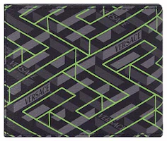 Order Versace La Greca Wallet (6 Card Slots) Black/Grey/Green