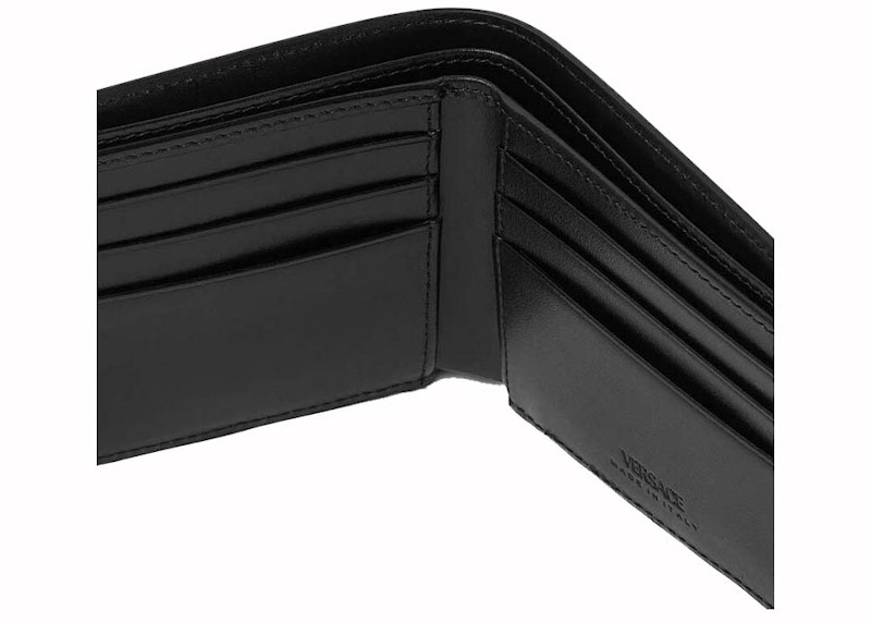 Lookbook Dompet Versace La Greca (6 Slot Kad) Hitam/Kelabu/Hijau