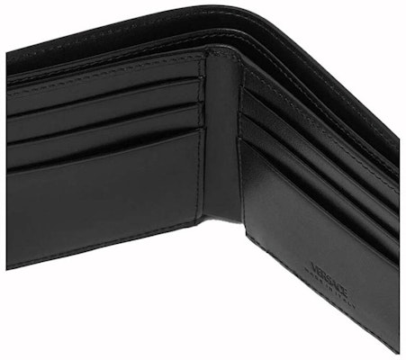 Versace La Greca Wallet (6 Card Slots) Black/Grey/Green Lookbook Versace La Greca Wallet (6 Card Slots) Black/Grey/Green