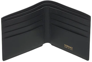 Order Versace La Medusa (6 Card Slot 2 Cash Compartments) Bi-Fold Wallet Black/Black