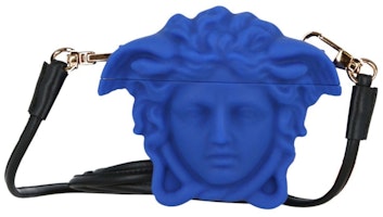 Versace La Medusa Airpods Case Blue Versace La Medusa Airpods Case Blue