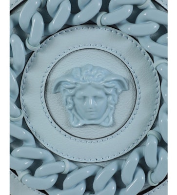 Versace La Medusa Bag Ice Blue Lookbook Versace La Medusa Bag Ice Blue