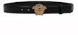 Versace La Medusa Buckle Leather Belt Black/Gold