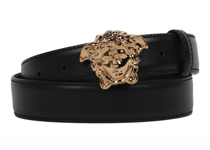 Lookbook 范思哲La Medusa扣環皮帶 黑色/金色