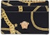 Versace La Medusa Card Holder Chain Link Print Black/Gold