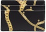 Order Versace La Medusa Card Holder Chain Link Print Black/Gold