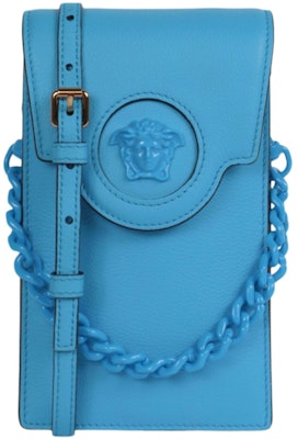 Versace La Medusa Mini Bag Blue Buy Versace La Medusa Mini Bag Blue