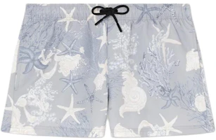 Order VERSACE La Vacanza Holiday SS24 Starfish Seashell Swim Trunks Blue . 1016217-1A11347-5E360