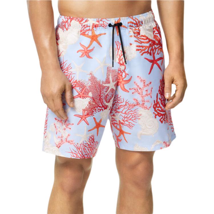 Lookbook VERSACE La Vacanza SS24 Starfish Shell Print Beach Shorts Men’s Blue 1016218-1A11347-5UB20