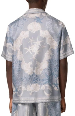 VERSACE La Vacanza SS24 Baju Lengan Pendek Cetakan Starfish Shell Biru Lelaki 1003926-1A11093-5E360 Shop VERSACE La Vacanza SS24 Baju Lengan Pendek Cetakan Starfish Shell Biru Lelaki 1003926-1A11093-5E360