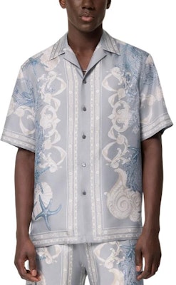 VERSACE La Vacanza SS24 Baju Lengan Pendek Cetakan Starfish Shell Biru Lelaki 1003926-1A11093-5E360 Purchase VERSACE La Vacanza SS24 Baju Lengan Pendek Cetakan Starfish Shell Biru Lelaki 1003926-1A11093-5E360