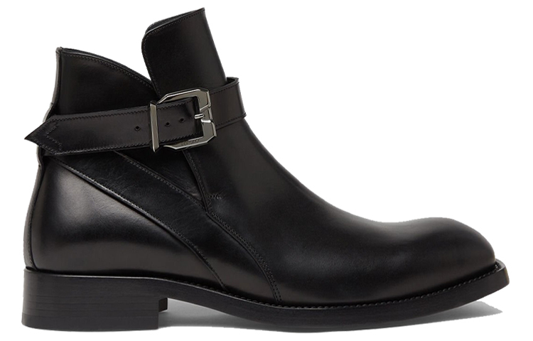 Order Boot Ankle Kulit Versace 'Hitam' 1000785-1A00693_1B00B