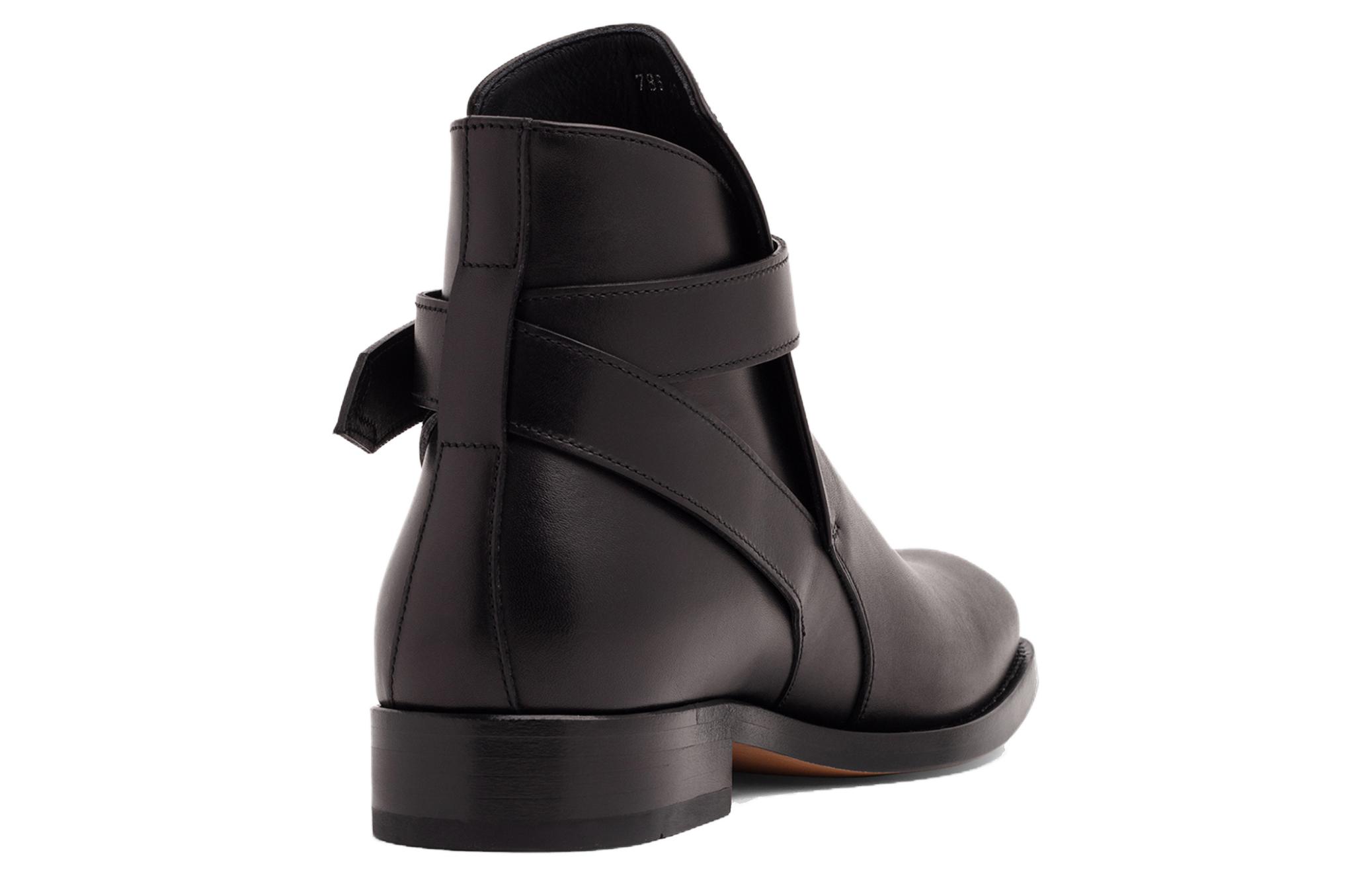 Shop Boot Ankle Kulit Versace 'Hitam' 1000785-1A00693_1B00B