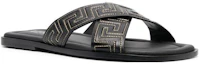 Lookbook Sandali Piatto in Pelle Versace ''Greek Key Nero'' 1005770-1A05954_2B130