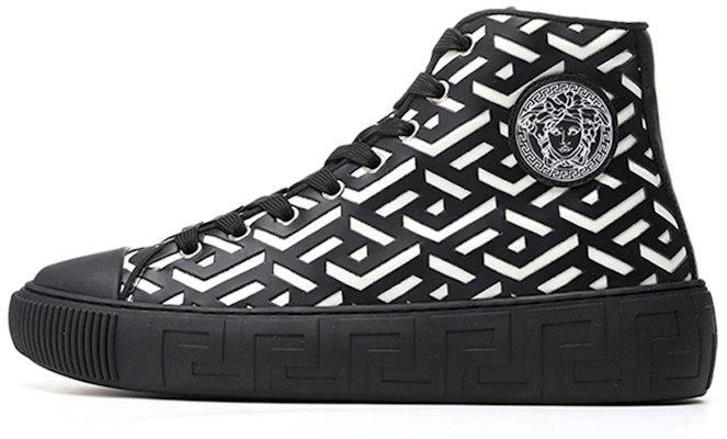 Versace Leder-High-Top ''Hollow Carving Schwarz'' DSU8403-1A04183_2B02P Buy Versace Leder-High-Top ''Hollow Carving Schwarz'' DSU8403-1A04183_2B02P