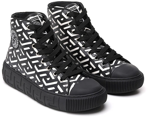 Versace Leder-High-Top ''Hollow Carving Schwarz'' DSU8403-1A04183_2B02P Lookbook Versace Leder-High-Top ''Hollow Carving Schwarz'' DSU8403-1A04183_2B02P