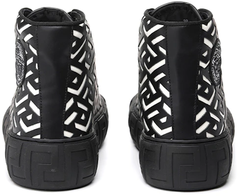 Versace Leder-High-Top ''Hollow Carving Schwarz'' DSU8403-1A04183_2B02P Shop Versace Leder-High-Top ''Hollow Carving Schwarz'' DSU8403-1A04183_2B02P