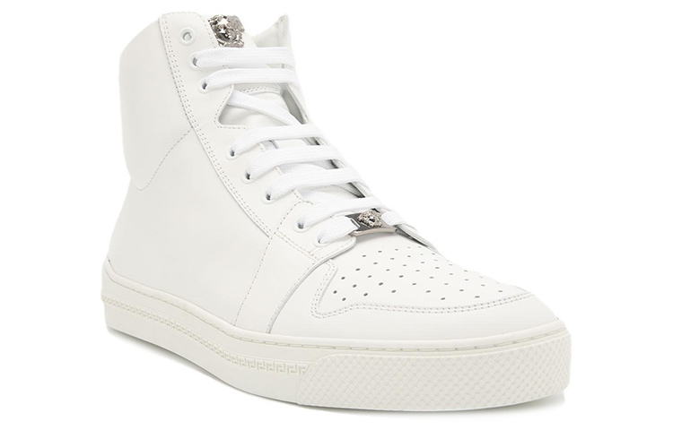 Order Versace Leder High-Top Schnürschuhe Weiß ''Fashion Sneaker'' DSU8152-SD1VS_D01E