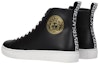 Shop Sneakers Tinggi Kulit Versace 'Hitam' 1002782-1A02200_1B00V